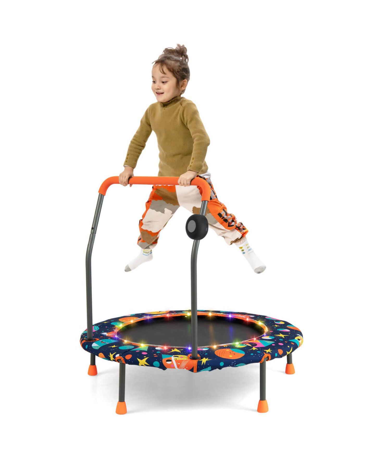 Детская игрушка GOUUN 36 Inch Mini Trampoline with Colorful LED Lights and Bluetooth Speaker — фото 3