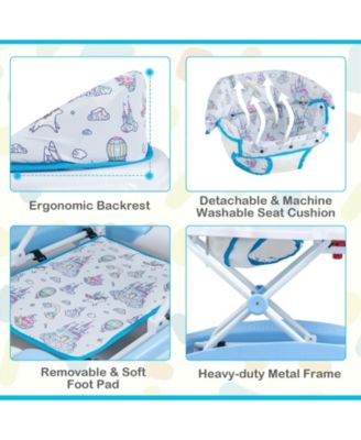 6 in 1 Foldable Baby Walker with Adjustable Height