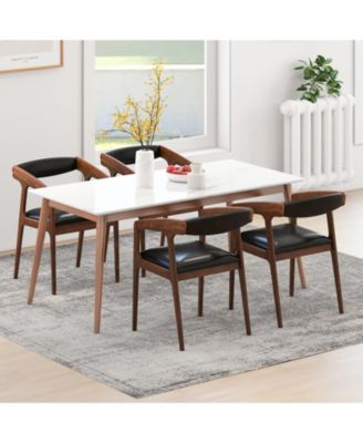 Upholstered Armchairs Set of 2 with Cozy Backrest and Padded Seat Cushion