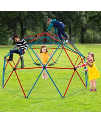 10 Feet Dome Climber with Swing and 800 Lbs Load Capacity