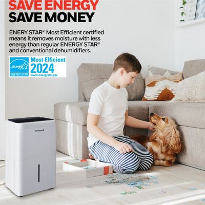 2024 NEW! 25-Pint ENERGY STAR Dehumidifier for 1,500 Sq Ft – Laundry Mode, Auto-Comfort Mode & Thermal Overload Protection, TPFIT25WK