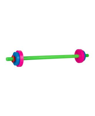 Hey Play Barbell and 8 Plates Kids Weight Set