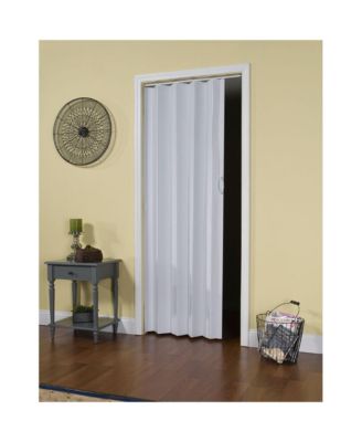 Contempora Accordion Folding Door, 36 x 80 Inches, Sand White