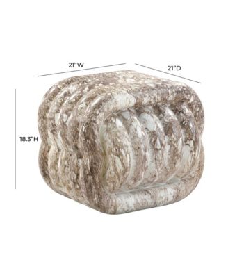 21" Concrete Indoor and Outdoor Stool