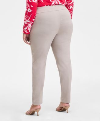 Plus Size Bengaline Skinny Pants, Created for Macy's