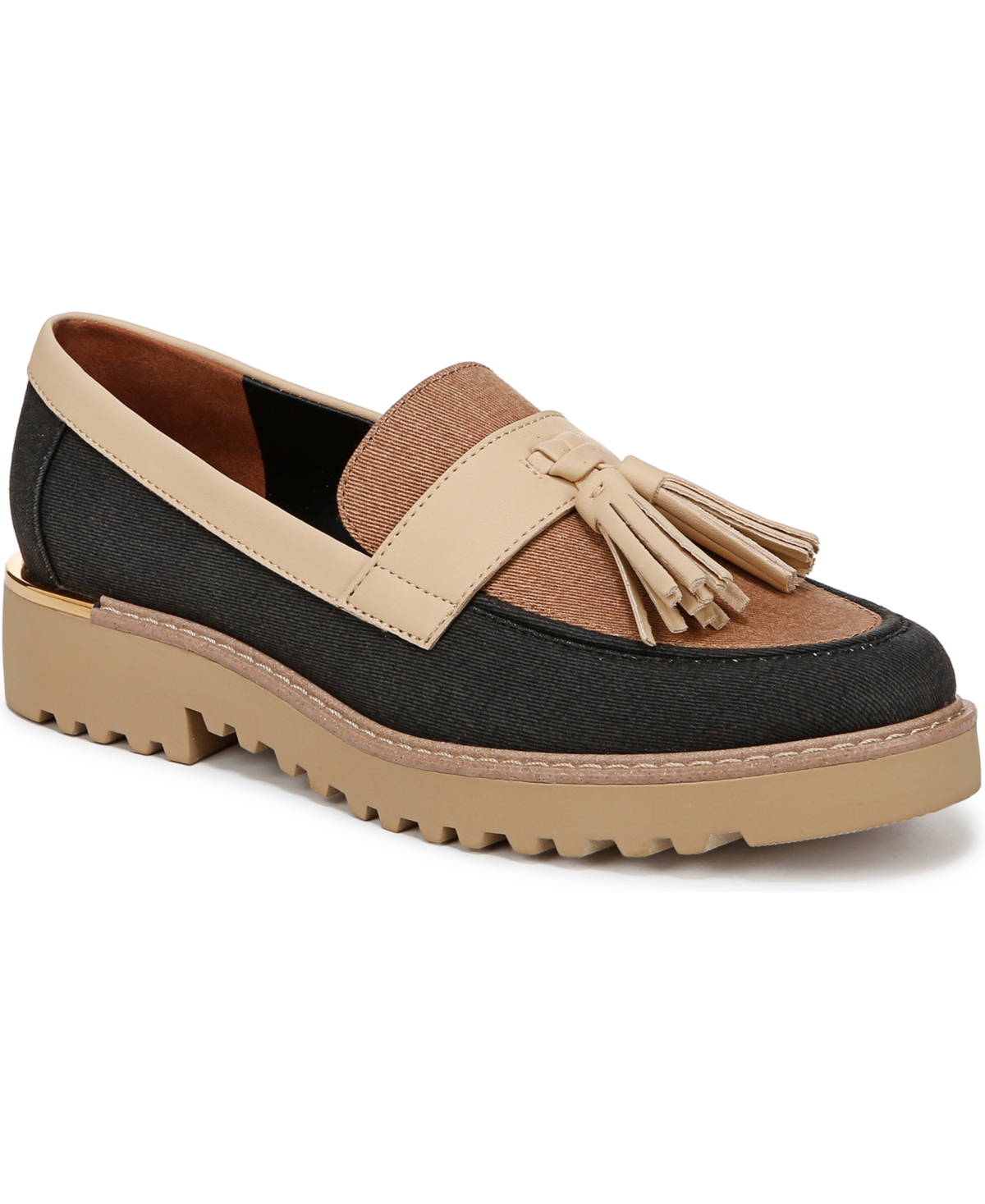 Women's Carolynn Lug Sole Tassel Loafers - Warm White Leather