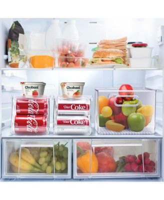 Clear 10-Can Organizer with Lid (2 Pack)