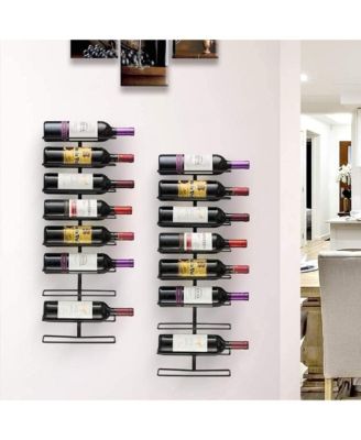 Wall Mount Wine Rack - 27 Level Wine Rack Wall Mounted for Wine Bottles