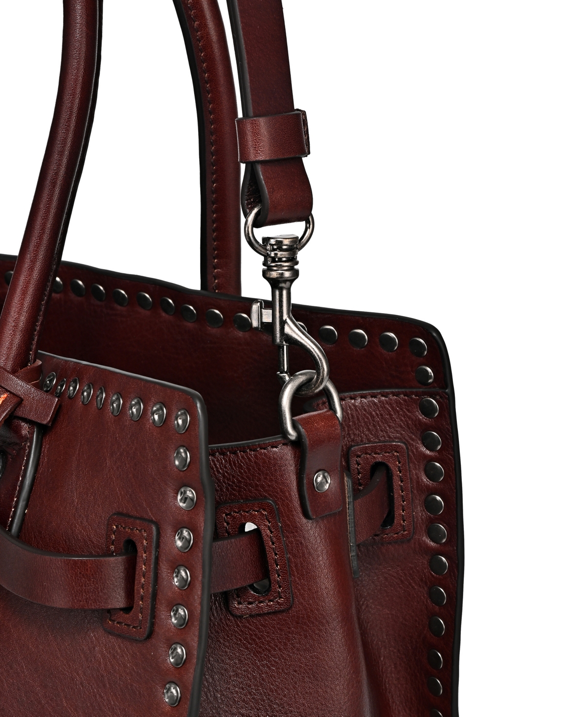 Old Trend Westland Leather Satchel Bag In Coffee