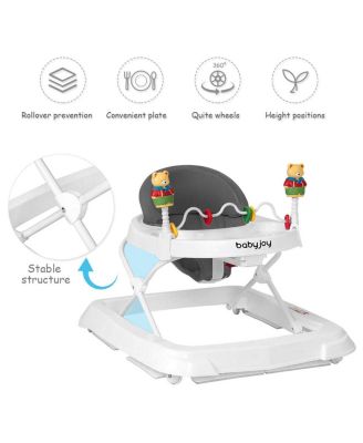 Adjustable Height Removable Folding Portable Baby Walker