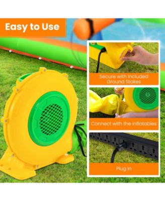 680W Air Blower Air Pump Fan with Convenient Handle and Ground Stakes-680W