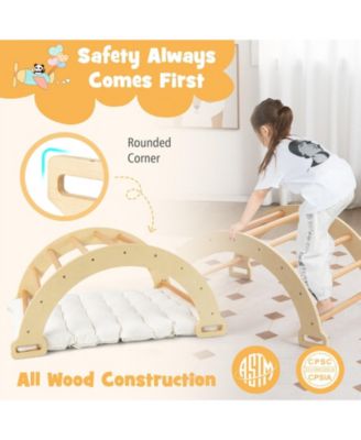 2-in-1 Arch Rocker with Soft Cushion for Toddlers