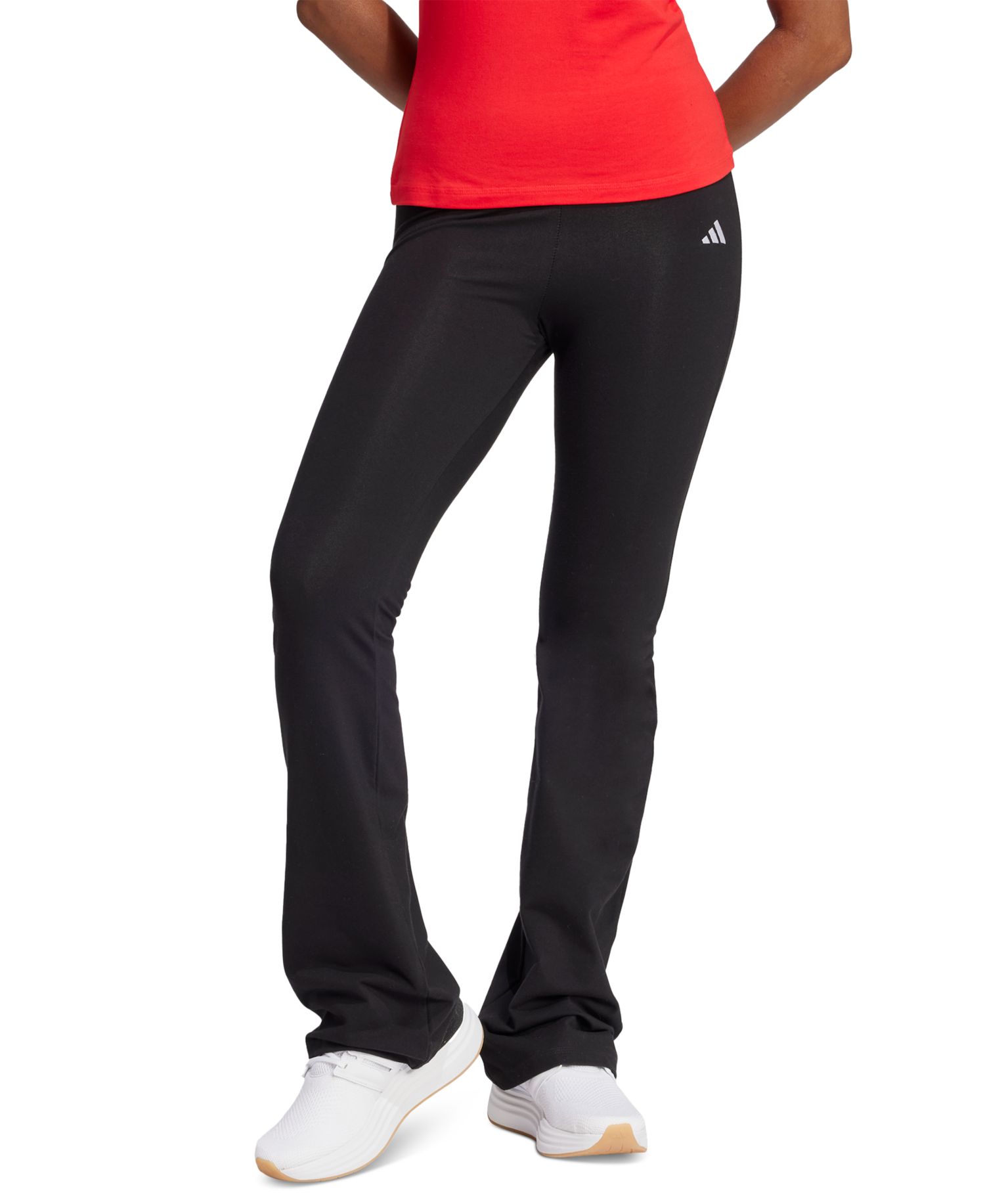 Women's Essentials Small Logo Flared Leggings