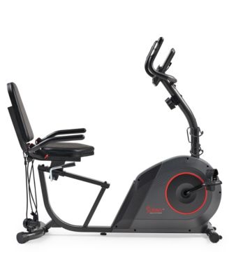 Smart Corezy Recumbent Bike + Resistance Bands, 300LB with Free SunnyFit App Via Bluetooth