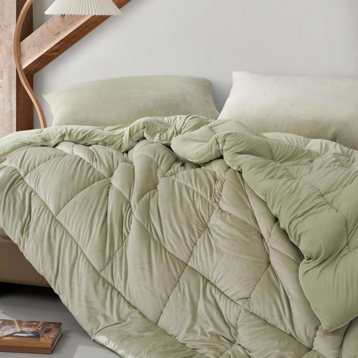 Coma Inducer I'm Not a Baby, I Just Sleep Like One Comforter -- Cozy lima bean