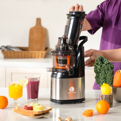 Masticating Juicer - Slow Cold Press Juice Maker - Black