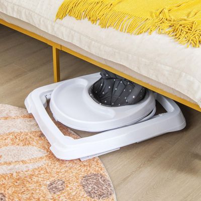 Foldable Baby Activity Walker with Adjustable Height and Detachable Seat Cushion