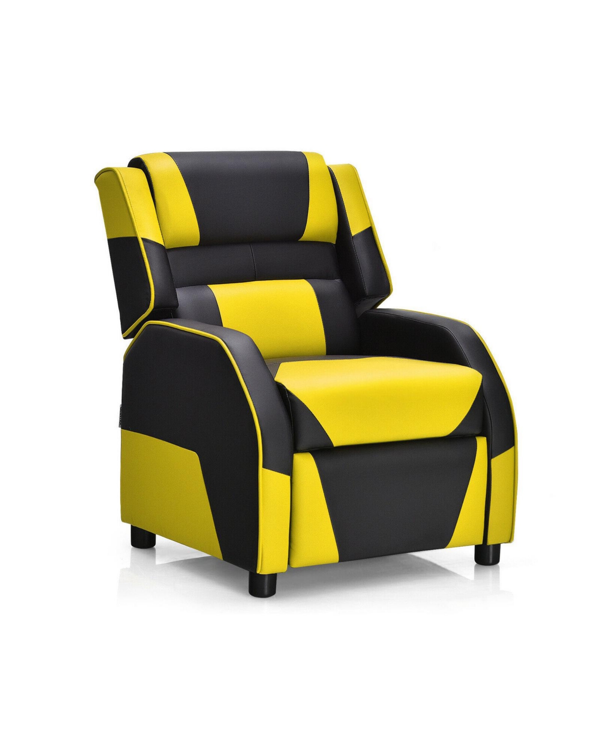 Gouun Kids Youth Pu Leather Gaming Sofa Recliner with Headrest and Footrest