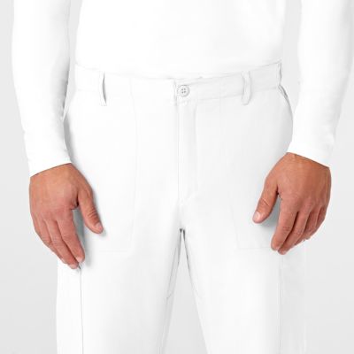 Men's W123 Flat Front Cargo Scrub Pant