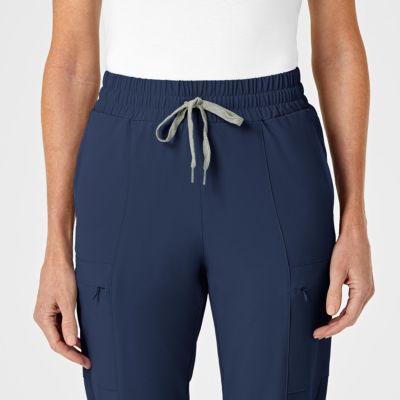 RENEW Women's High Waist Slim Leg Scrub Pant