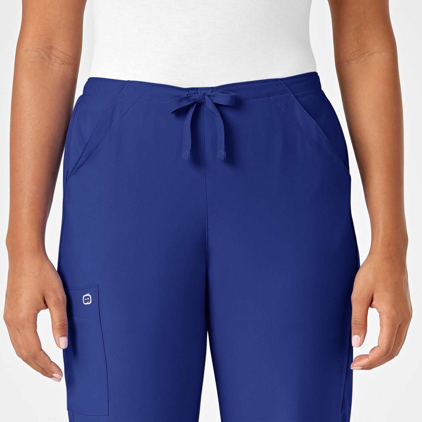 Женские брюки Wink W123 Drawstring Scrub Pant Regular, цвет: Синий — фото 4