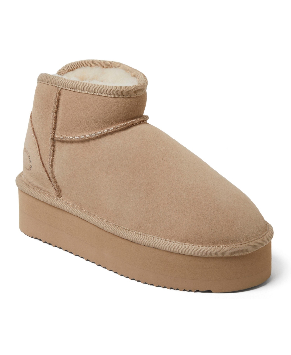 Fireside by Women's Kingston Genuine Shearling Platform Bootie - Sand
