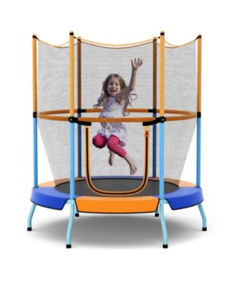 48 Inch Toddler Trampoline with Safety Enclosure Net