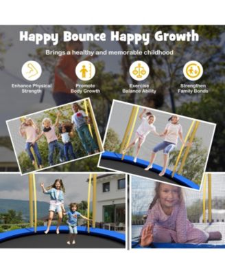 10 Feet Unique Flower Shape Trampoline with Galvanized Steel Frame