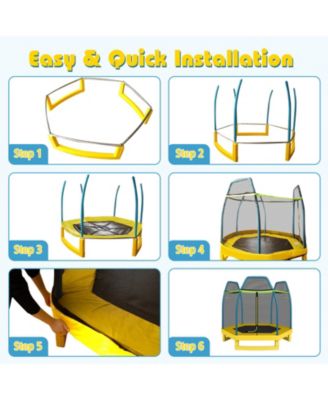 7 Feet Kids Recreational Bounce Jumper Trampoline