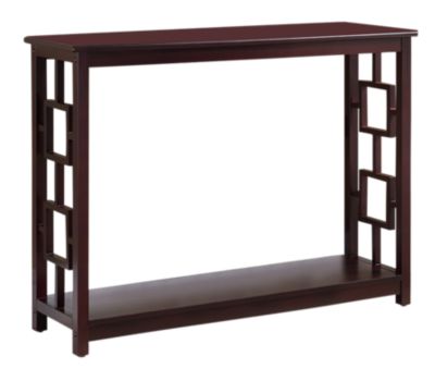 Pellegrino Dark Cherry Wood Console Table