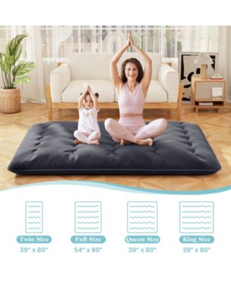 Futon Mattress with Washable Cover and Foldable Mat-Queen Size