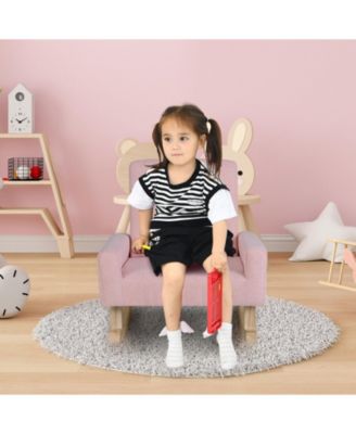Kids Rocking Chair with Solid Wood Legs