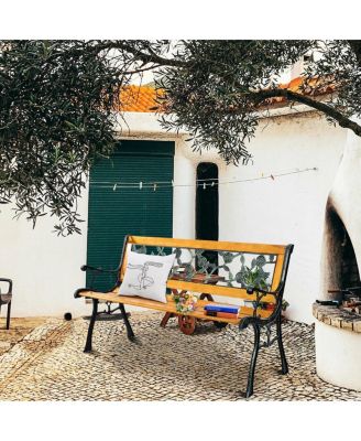 49.5 Inch Patio Park Garden Porch Chair Bench