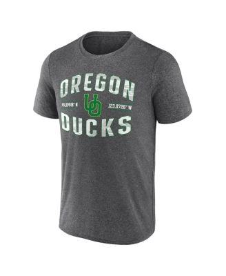 Men's Heather Charcoal Oregon Ducks Iconic Want to Play T-Shirt