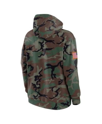 Men's Camo Arizona Wildcats 2024 Military Appreciation Club Fleece Pullover Hoodie