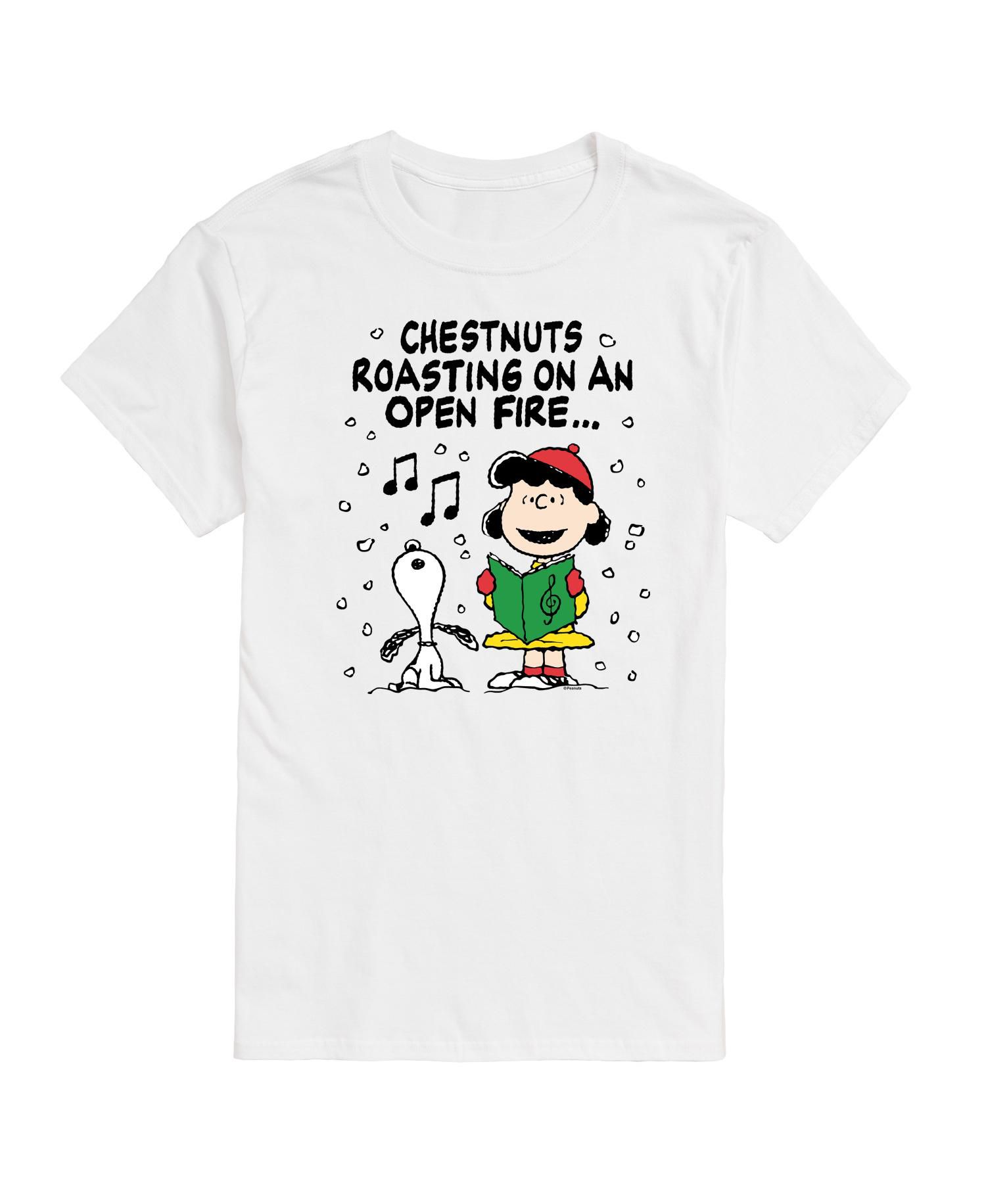 Men's Peanuts Chesnuts Roasting Short Sleeve Tee