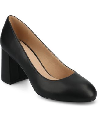 Journee Collection - Womens Seraphina Block Heel Round Toe Pumps