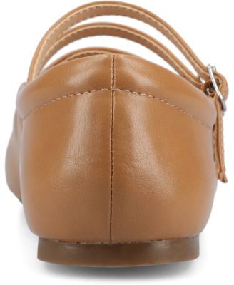 Women's Darlin Multi Strap Mary Jane Square Toe Flats
