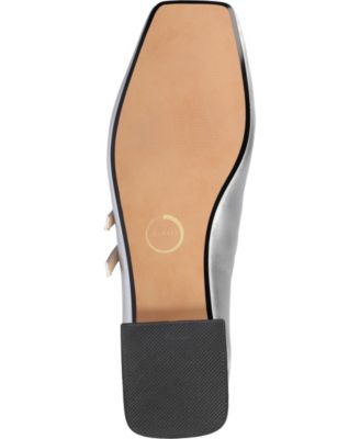 Women's Gredah Square Toe Double Strap Mary Jane Flats