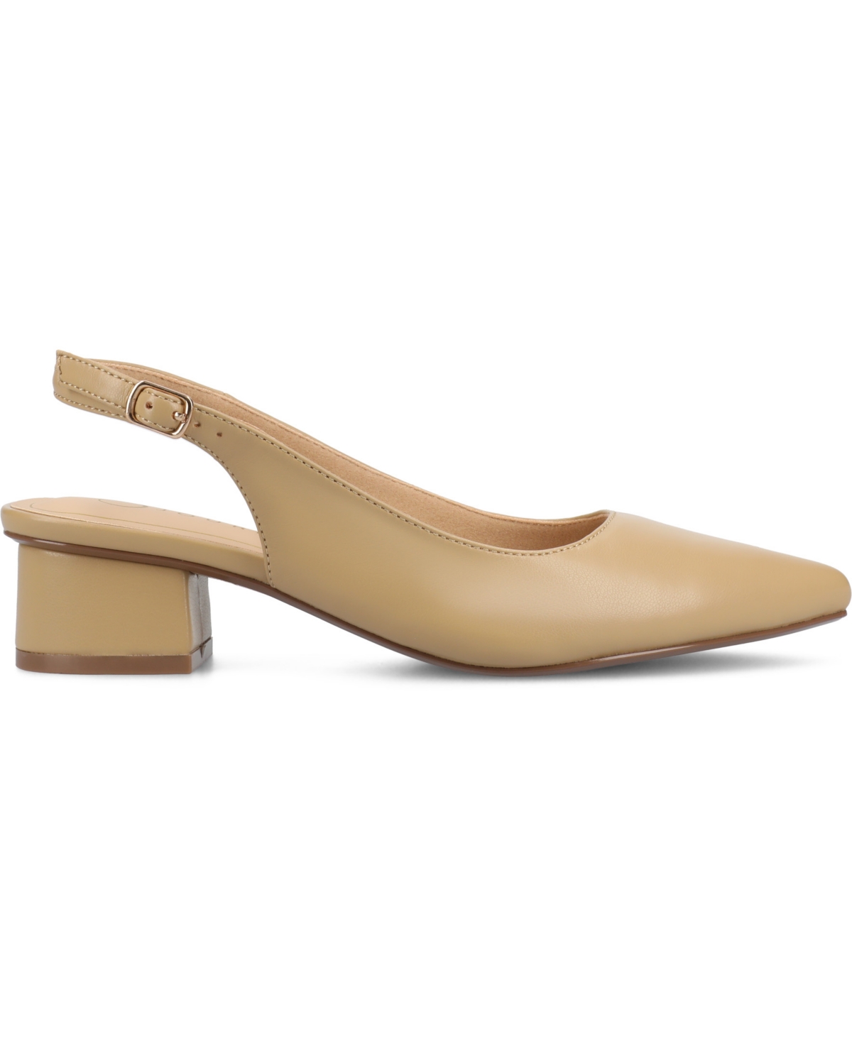 JOURNEE COLLECTION WOMEN'S SYLVIA BLOCK HEEL SLINGBACK PUMPS 