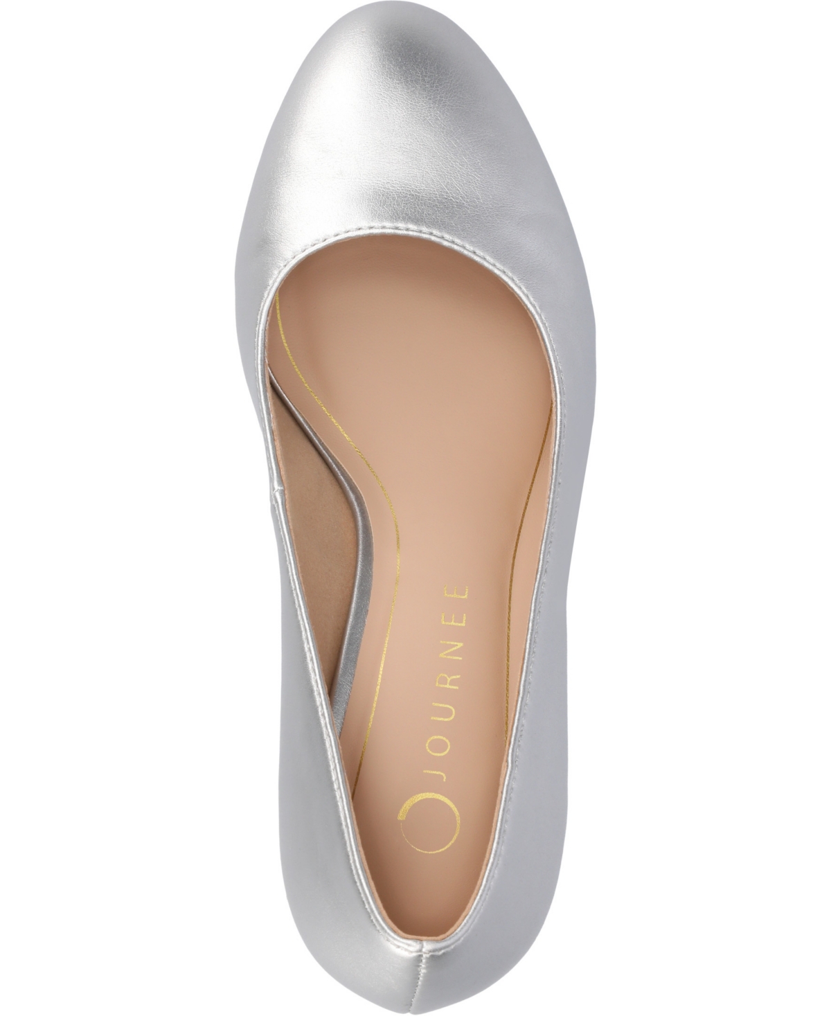 Journee Collection Women's Seraphina Round Toe Pumps In Silver