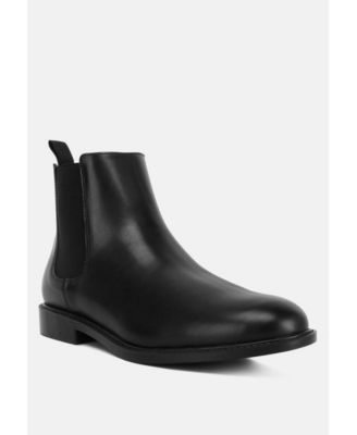 Womens Fraser Faux Leather Pull Tabs Boots