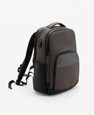 Mango Men's USB Connection Water-Repellent Backpack - Macy's