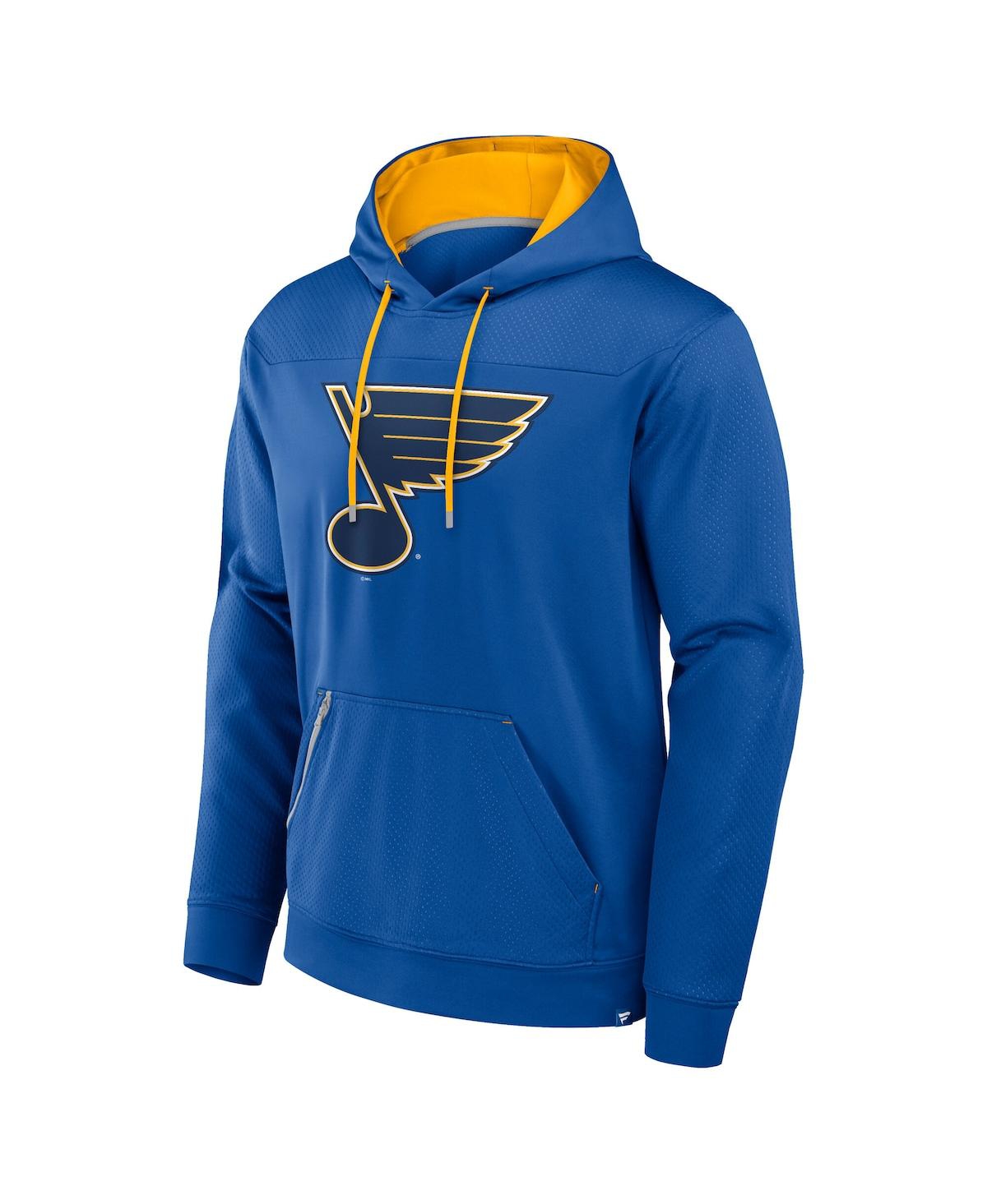 FANATICS MEN'S BLUE ST. LOUIS BLUES DEFENDER PULLOVER HOODIE