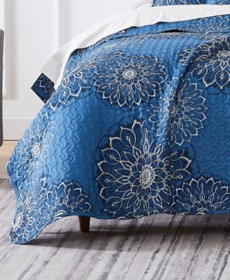 Midnight Floral 6-Pc. Quilt Set, King/California King