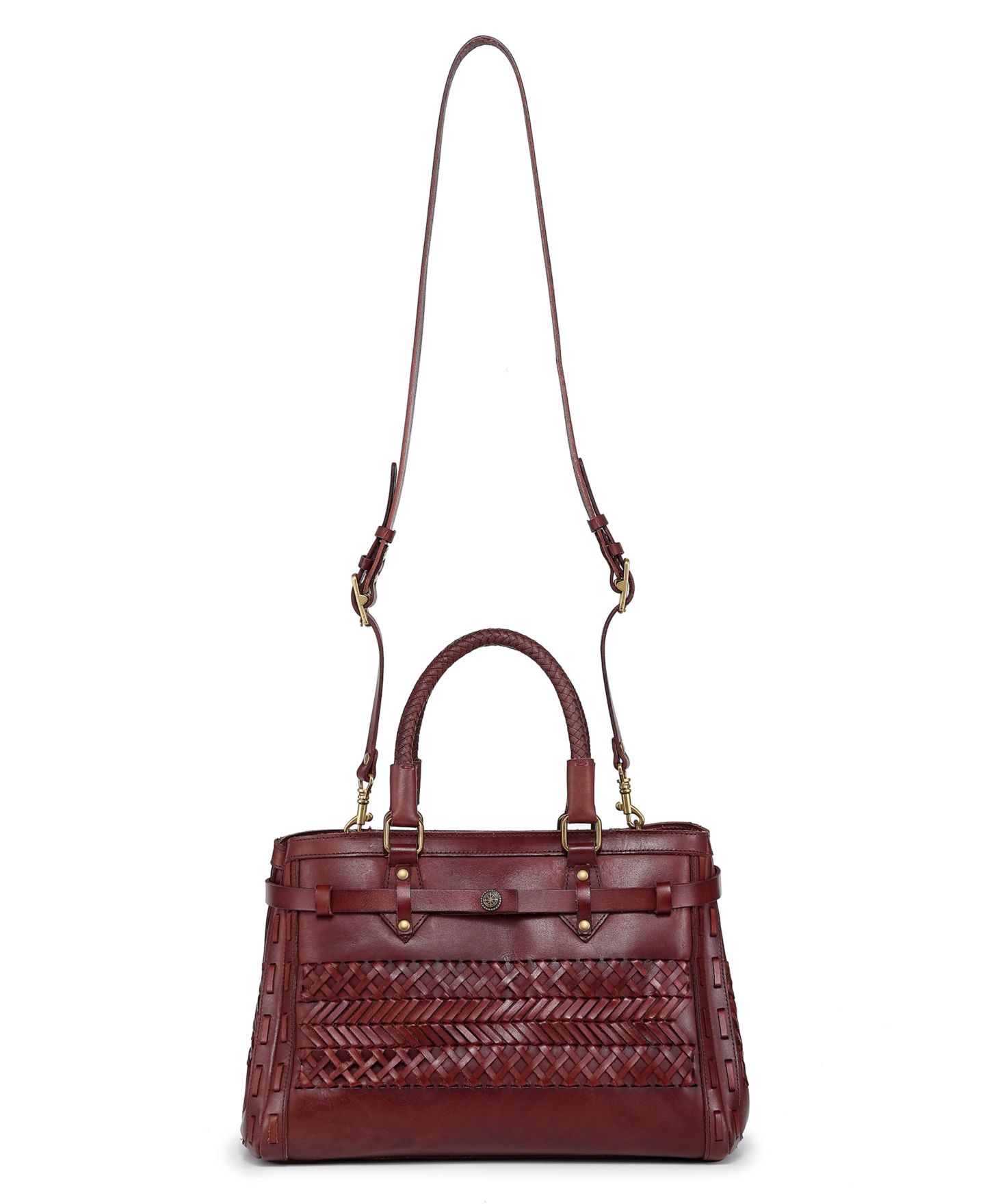Женская сумка OLD TREND Lantana Medium Leather Satchel, цвет: Коричневый — фото 2