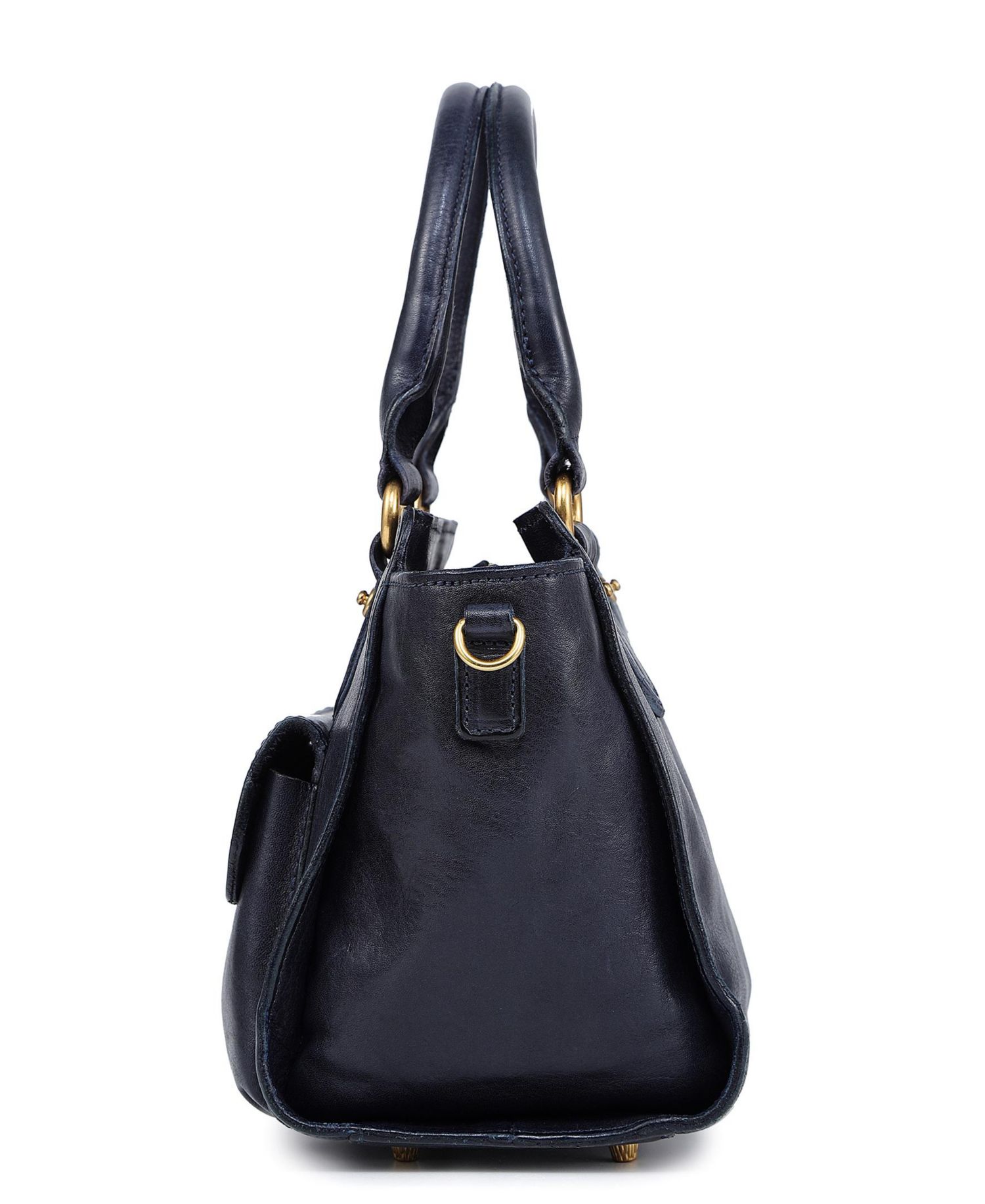 Pansy Small Leather Satchel Bag