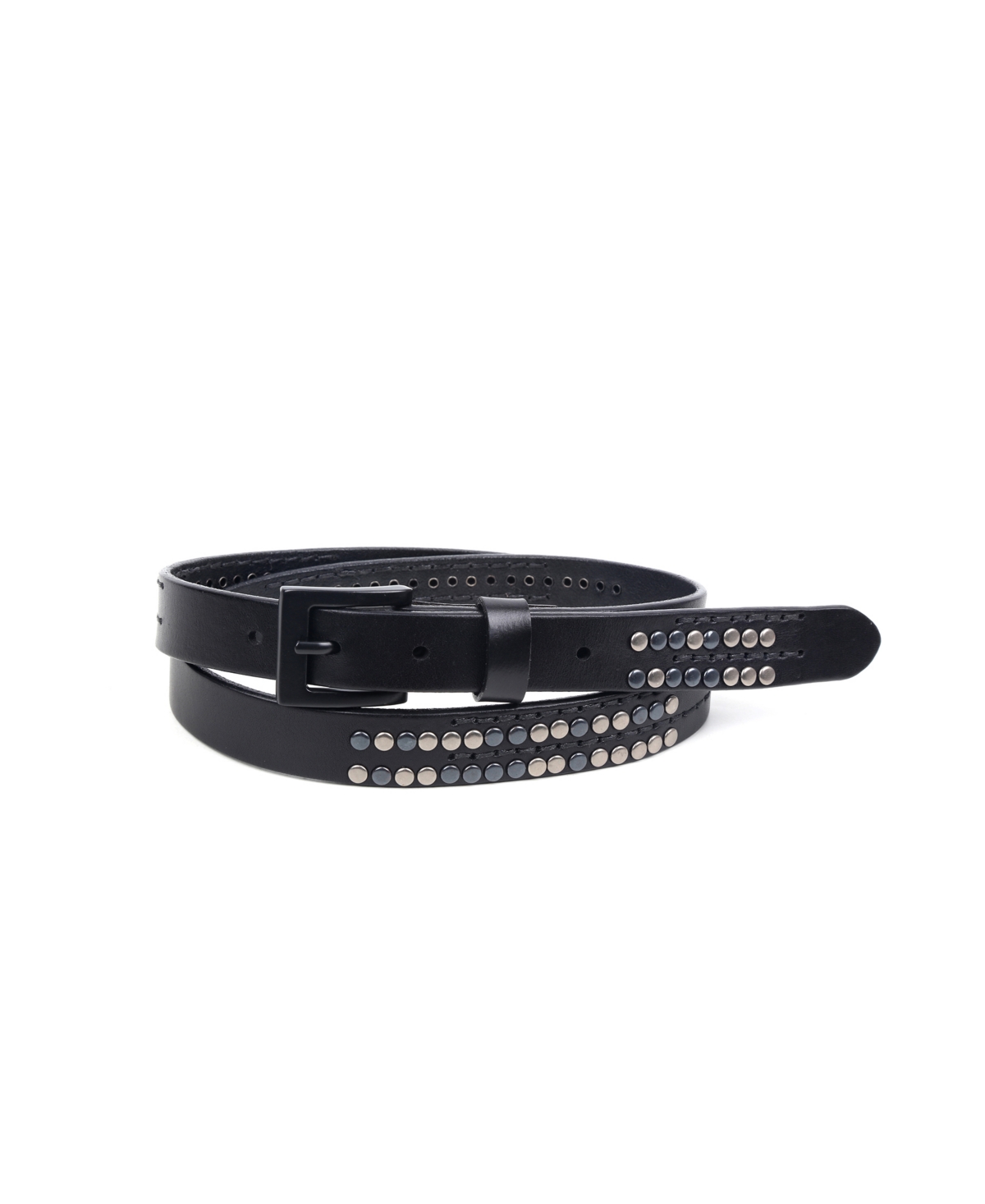 Women's Ficus Leather Belt - Black