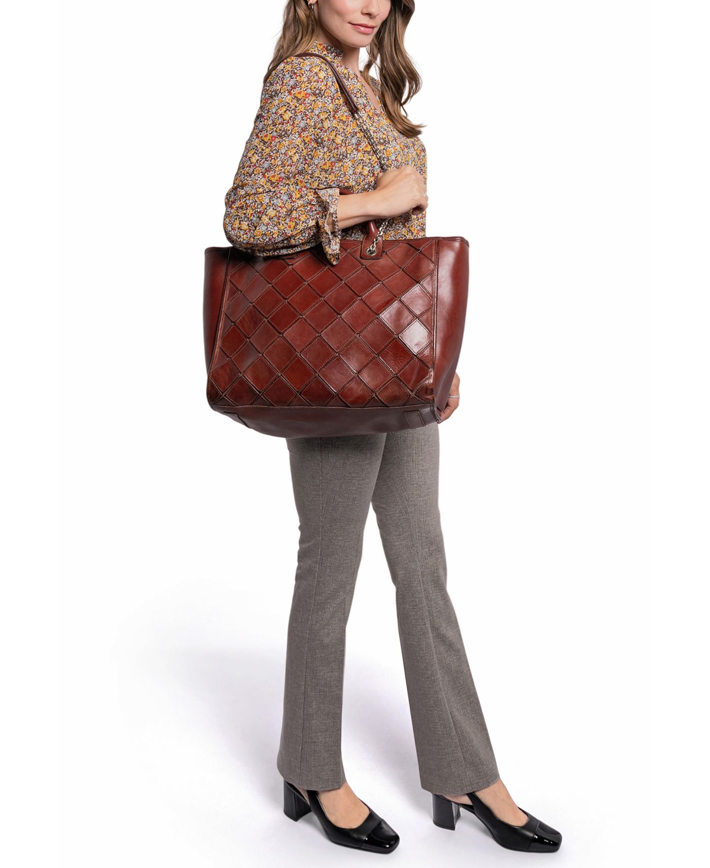 Женская сумка OLD TREND Mermaid Carryall, цвет: Коричневый — фото 8