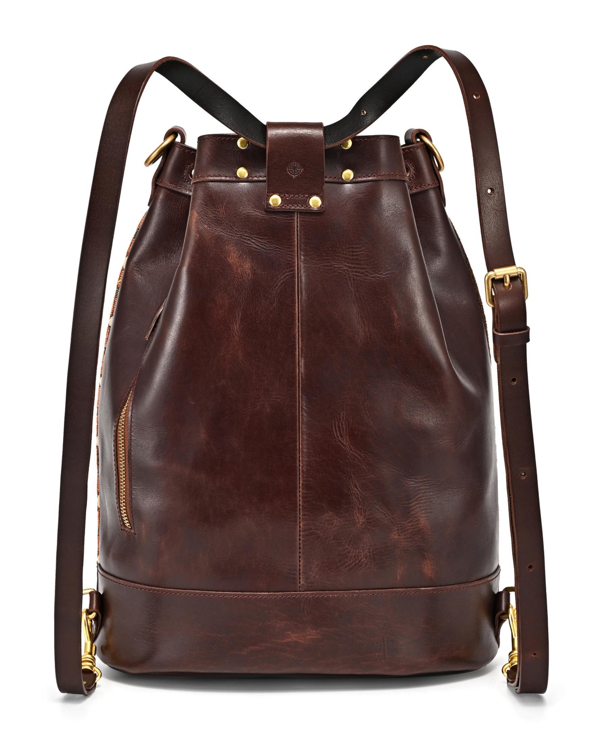 Old Trend Myrtle Convertible Bucket Backpack In Brown 1